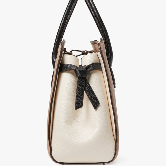 New Kate Spade Knott Colorblock Pebble Leather Medium Satchel Leather Multi - Picture 5 of 7
